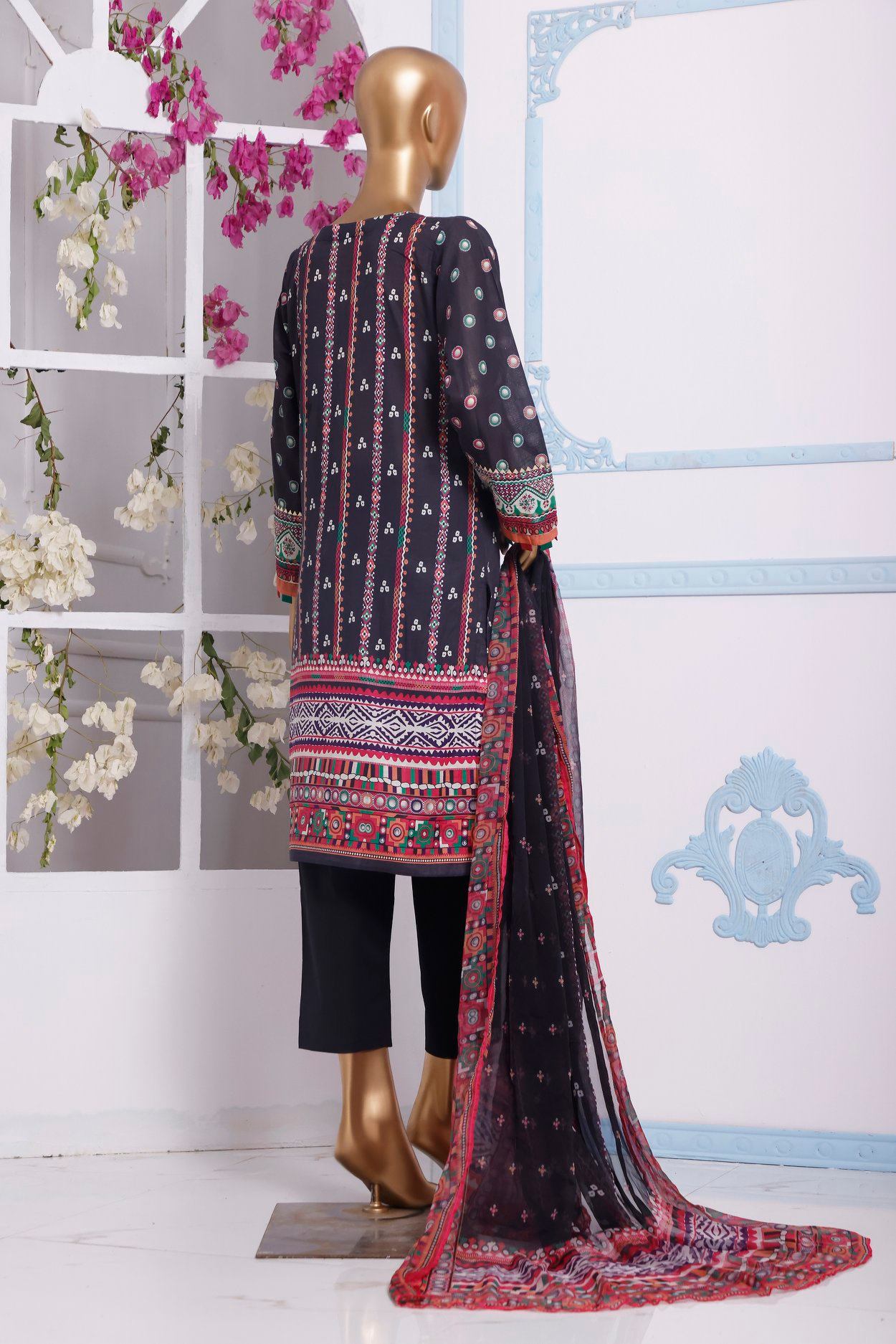 Sada Bahar Stitched 3 Piece Printed Lawn Vol-19 Collection’2021-ST-831-Pink
