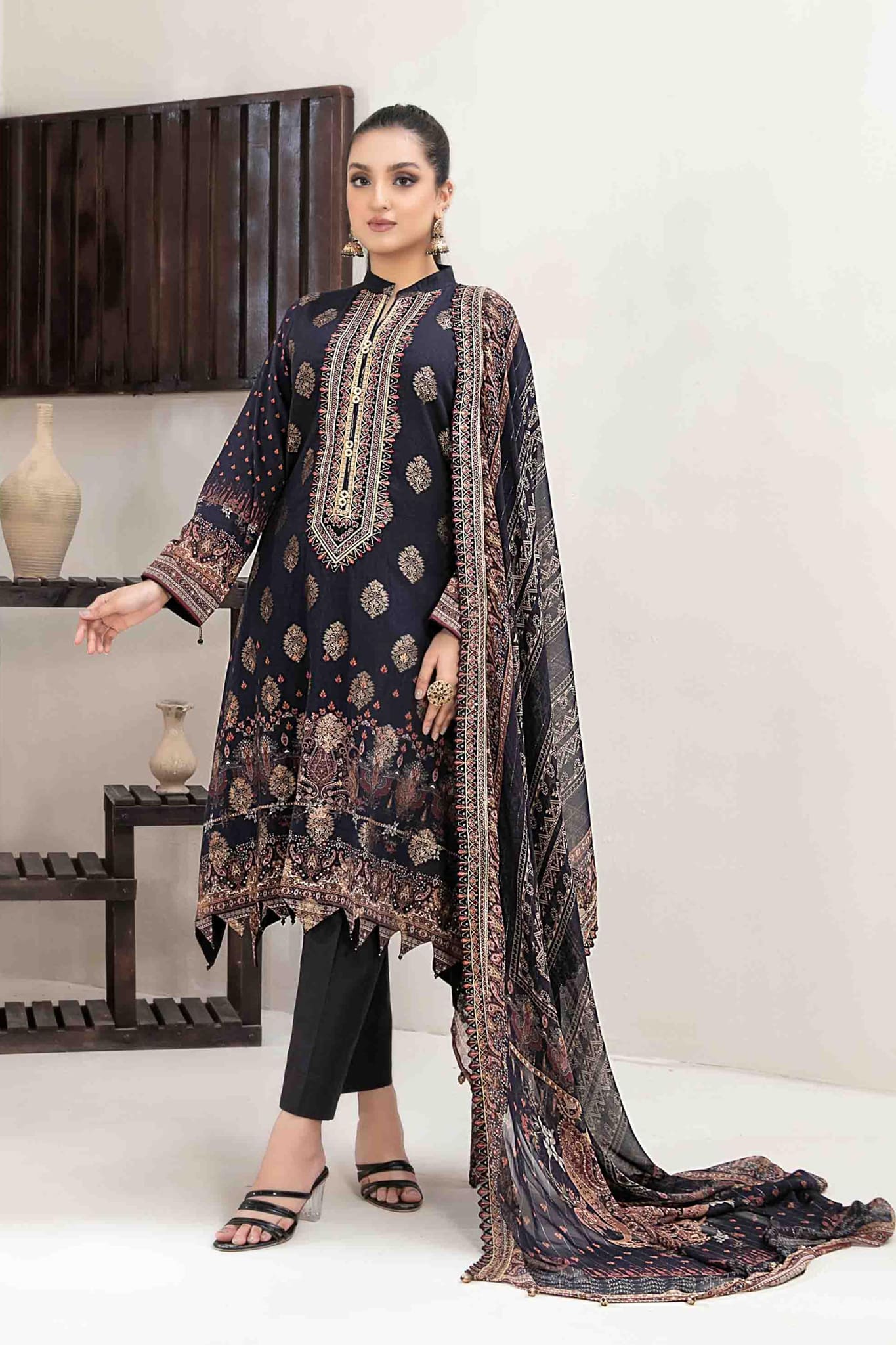 Raisa by Tawakkal Unstitched 3 Piece Broshia Lawn Collection'2023-R-86 ...