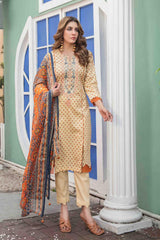 Tehzeeb by Tawakkal Unstitched 3 Piece Emb Lawn Print Collection'2023-T-8753