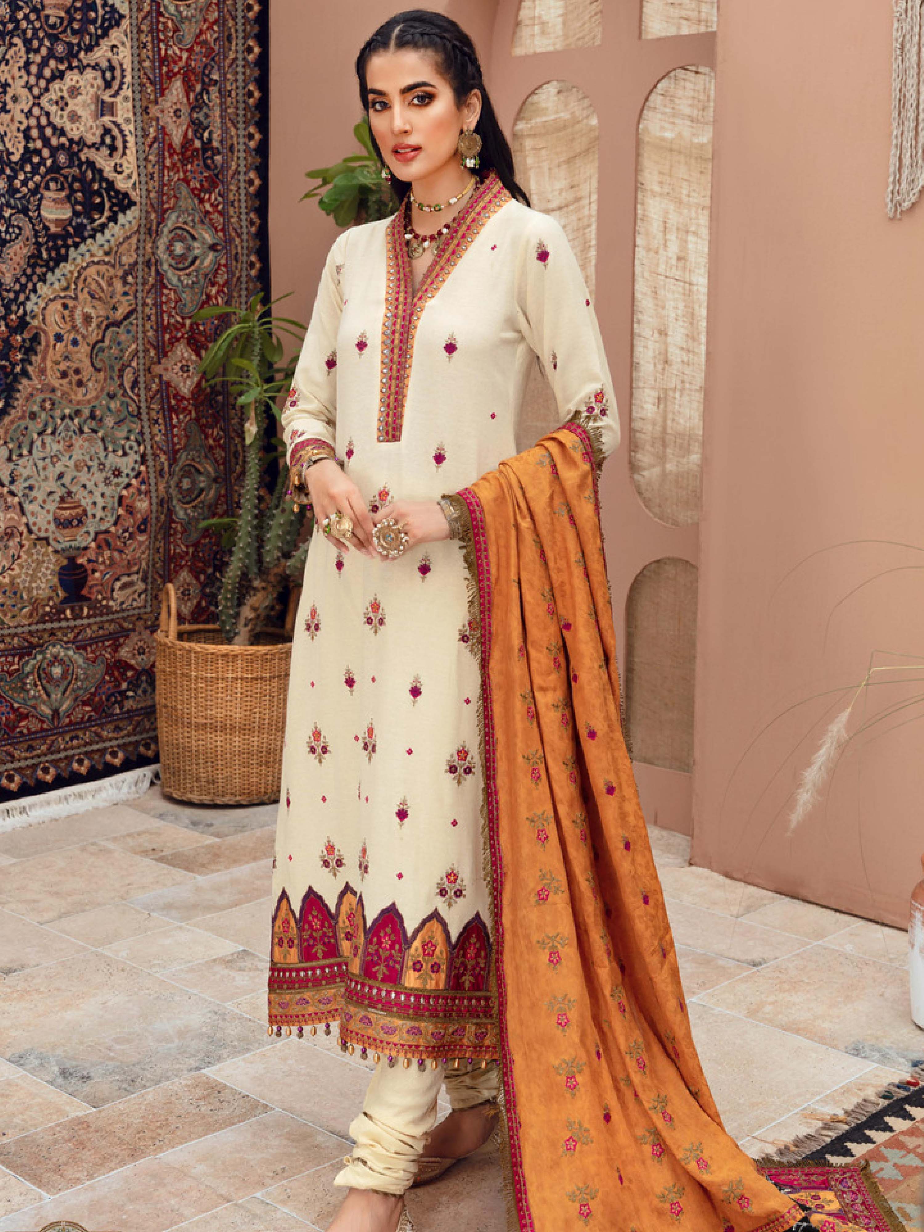 Noor by Sadia Asad Unstitched 3 Piece Winter Collection'2021-D-06