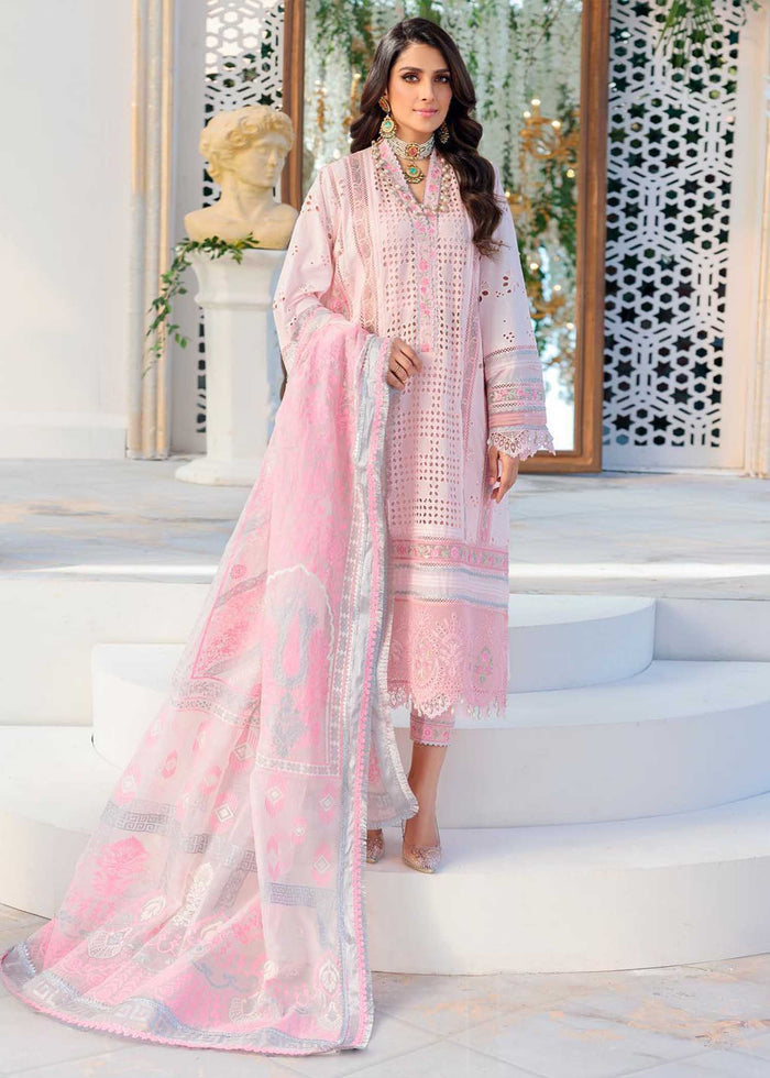 Noor by Sadia Asad Unstitched 3 Piece Chikankari Lawn Collection'2022-D01-A
