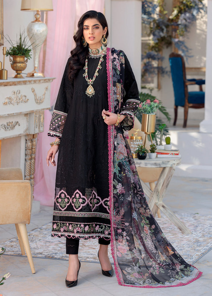 Noor by Sadia Asad Unstitched 3 Piece Chikankari Lawn Collection'2022-D10-B