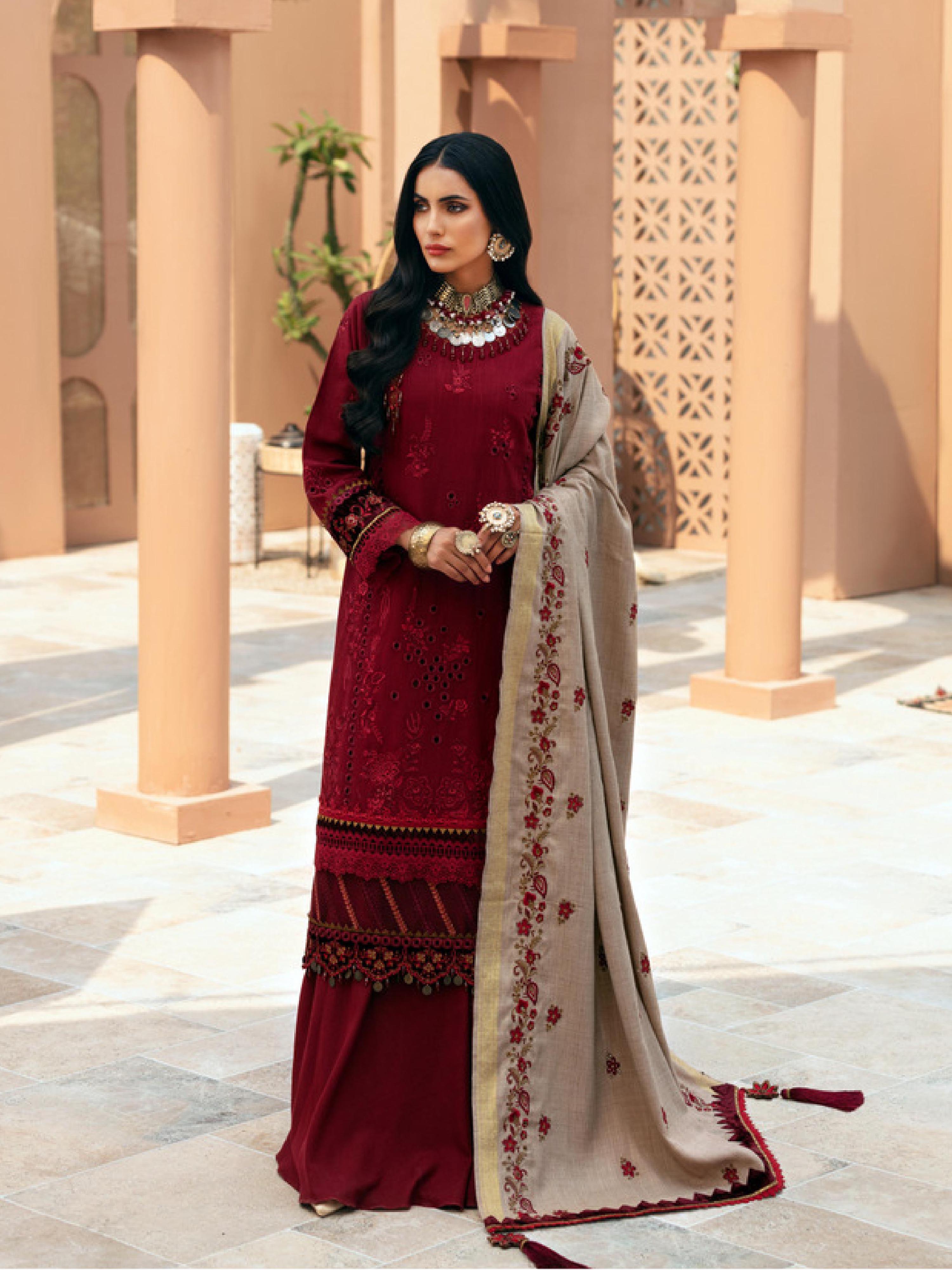 Noor by Sadia Asad Unstitched 3 Piece Winter Collection'2021-D-10