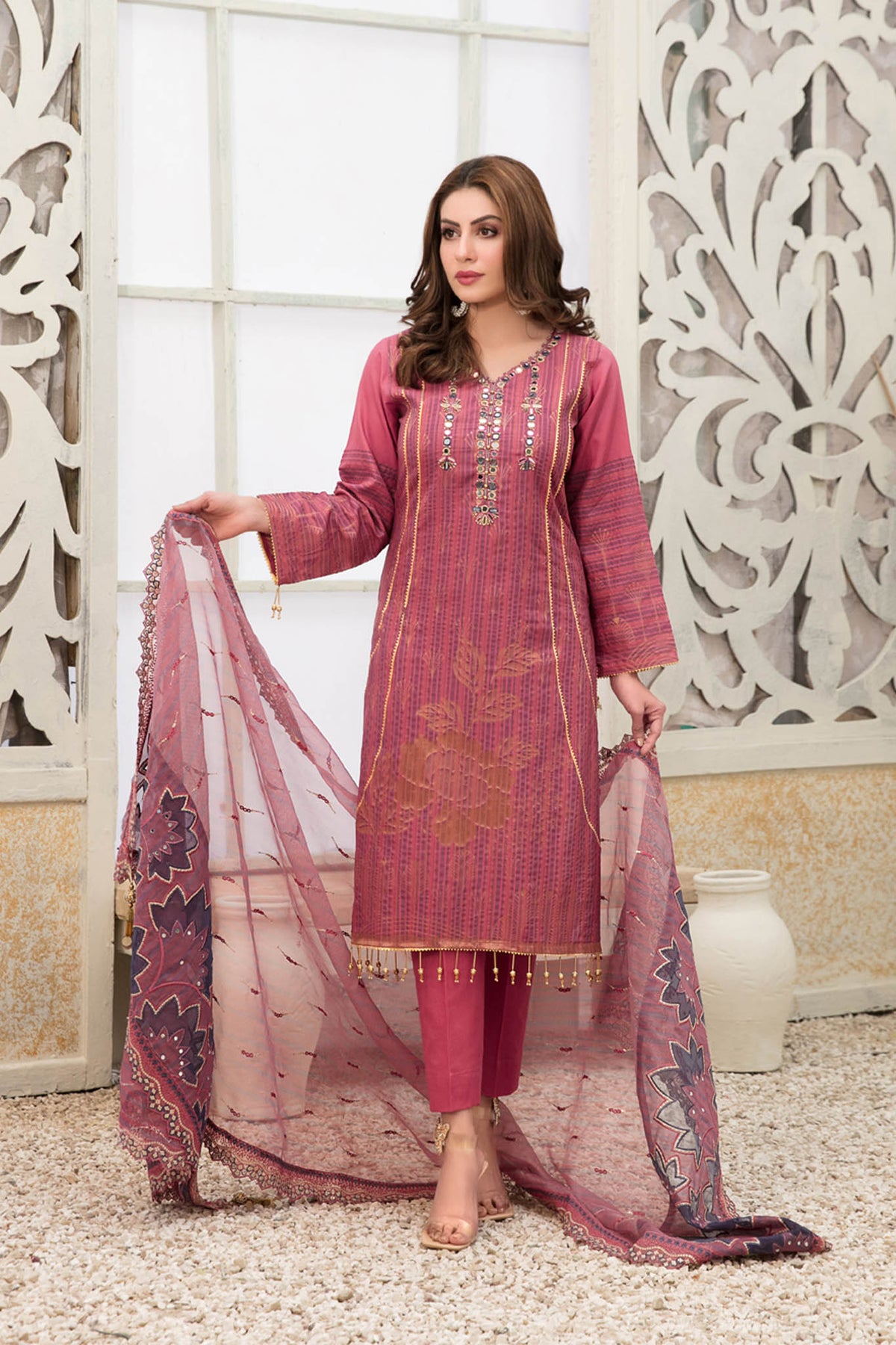 Giselle by Tawakkal Unstitched 3 Piece Lawn Collection'2022-GT-6043