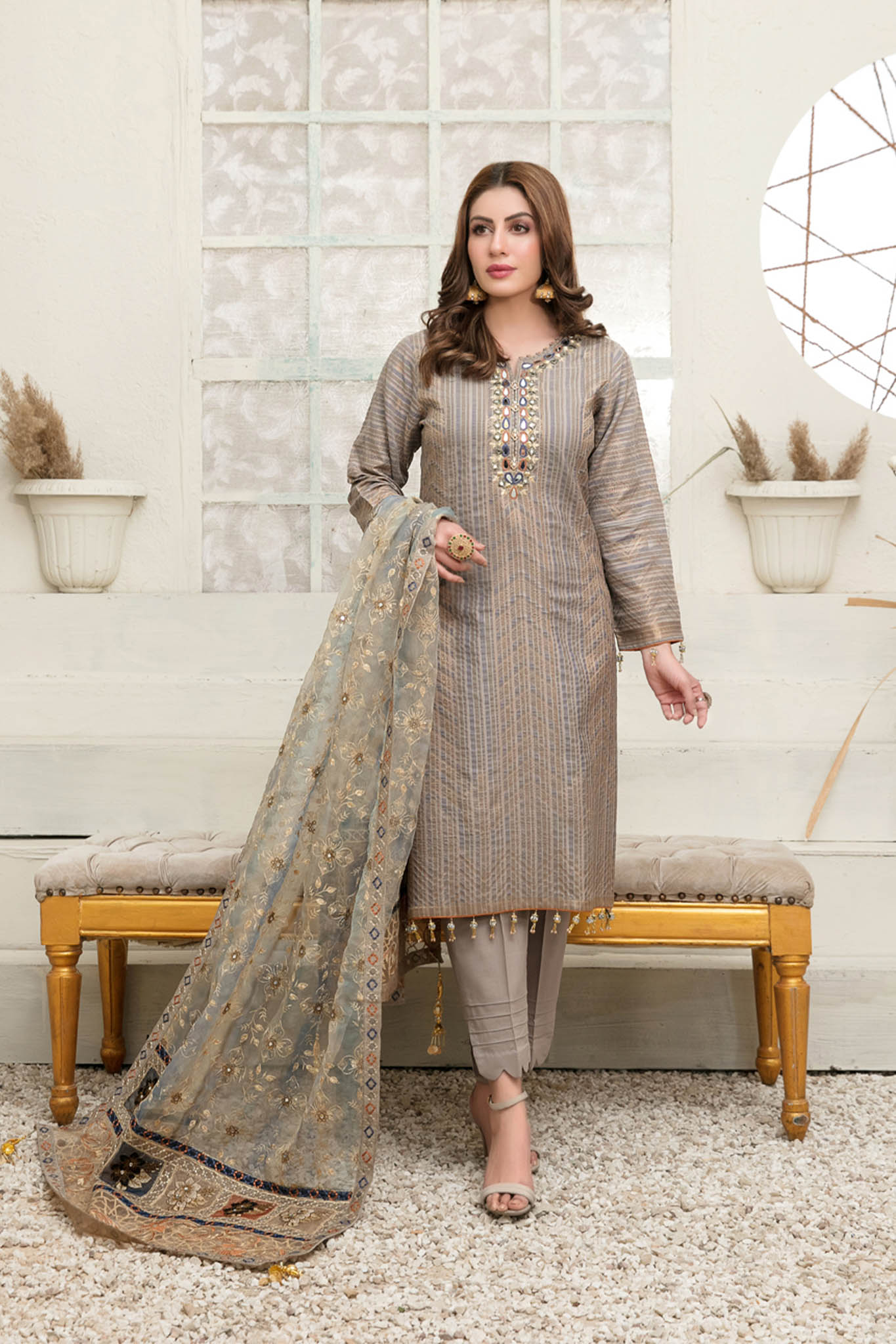Giselle by Tawakkal Unstitched 3 Piece Lawn Collection'2022-GT-6045