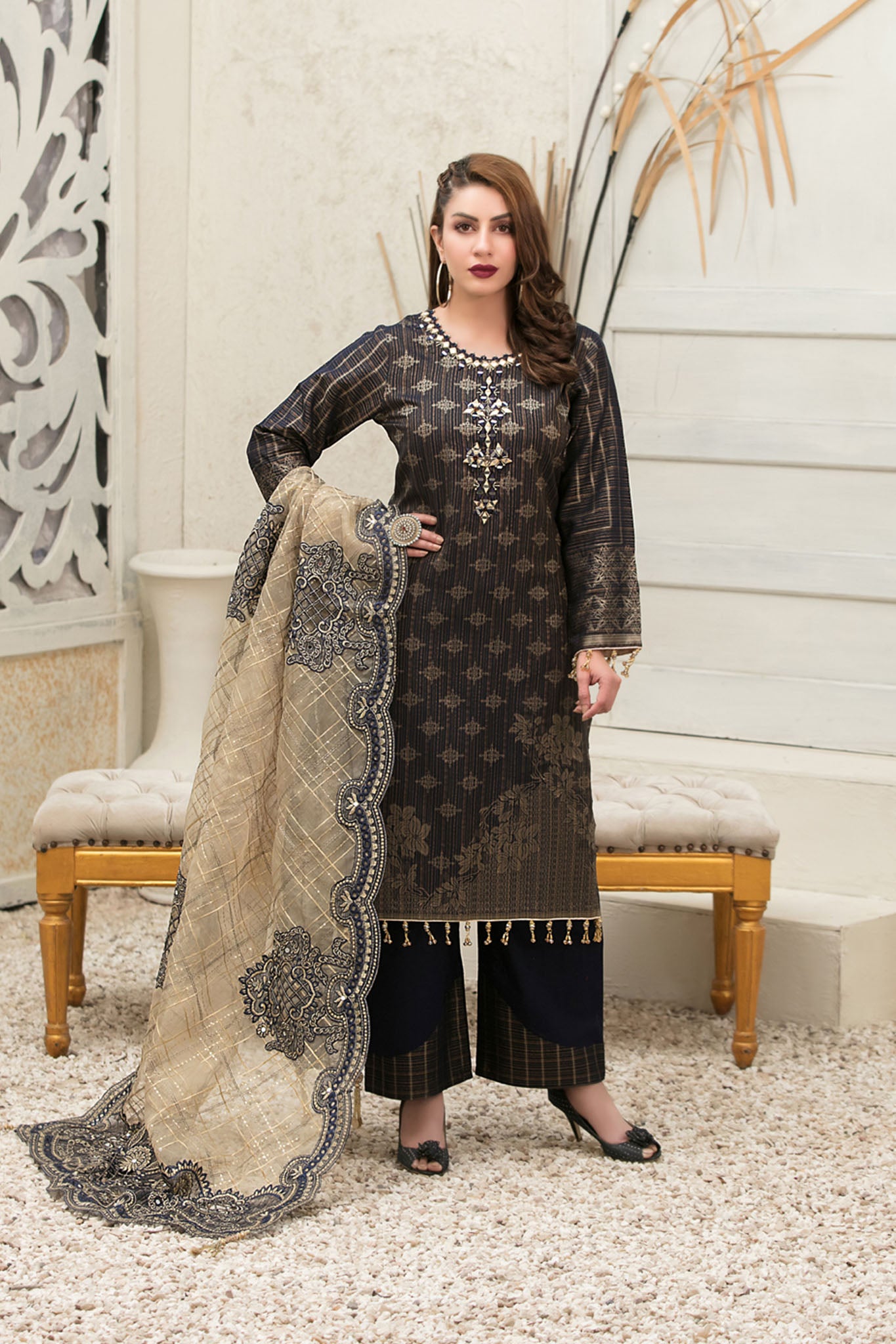 Giselle by Tawakkal Unstitched 3 Piece Lawn Collection'2022-GT-6051