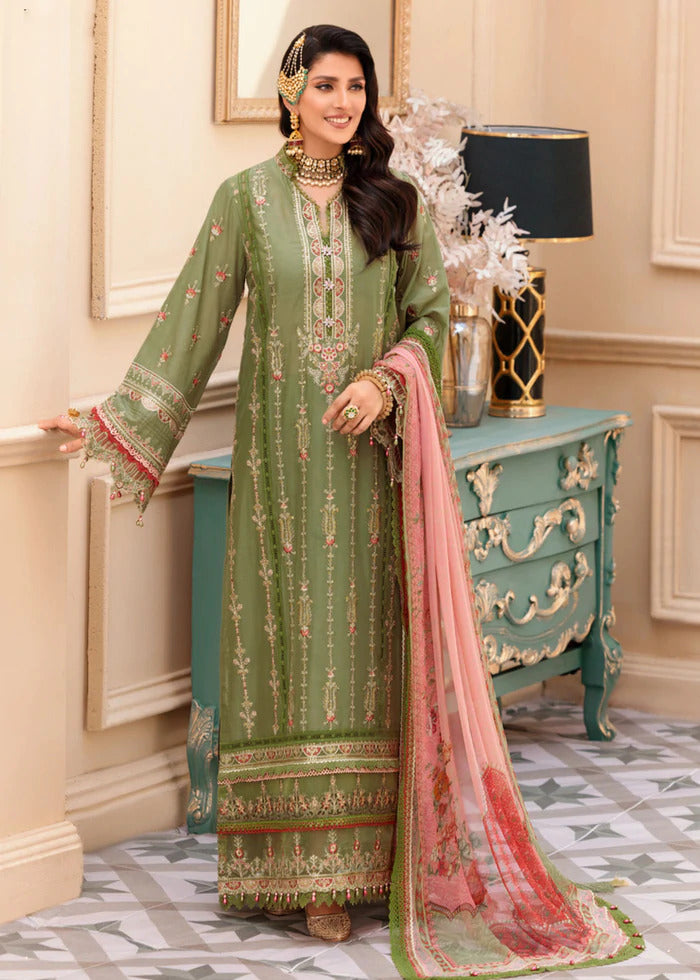 Noor by Sadia Asad Unstitched Eid Laserkari Lawn Collection'2022-D-07