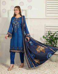 Seher by Tawakkal Unstitched 3 Piece Linen Collection'2022-S-7542-B