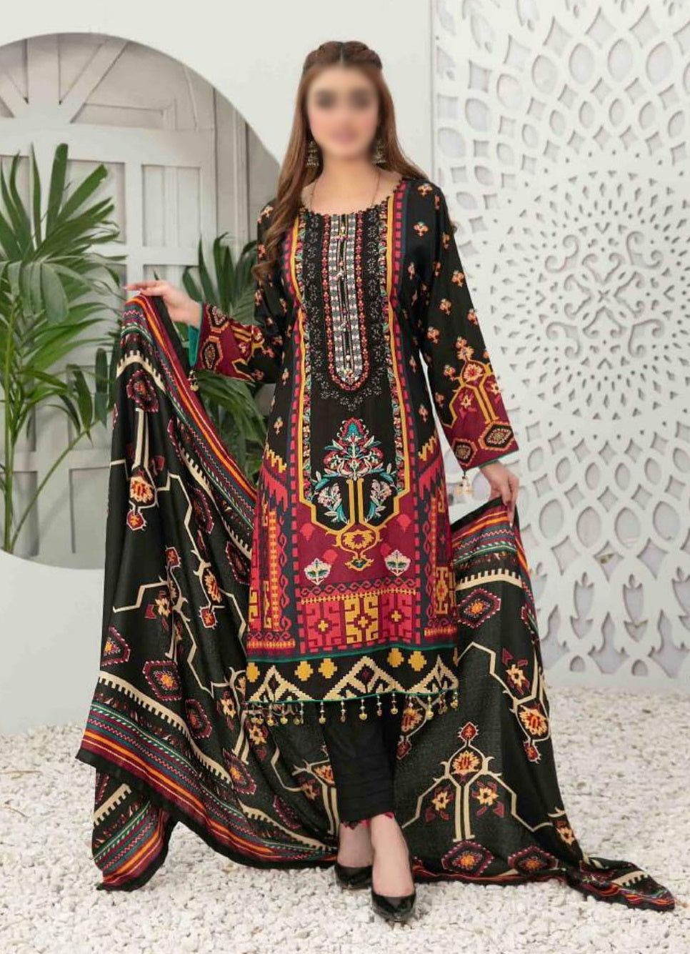 Seher by Tawakkal Unstitched 3 Piece Linen Collection'2022-S-7545-B