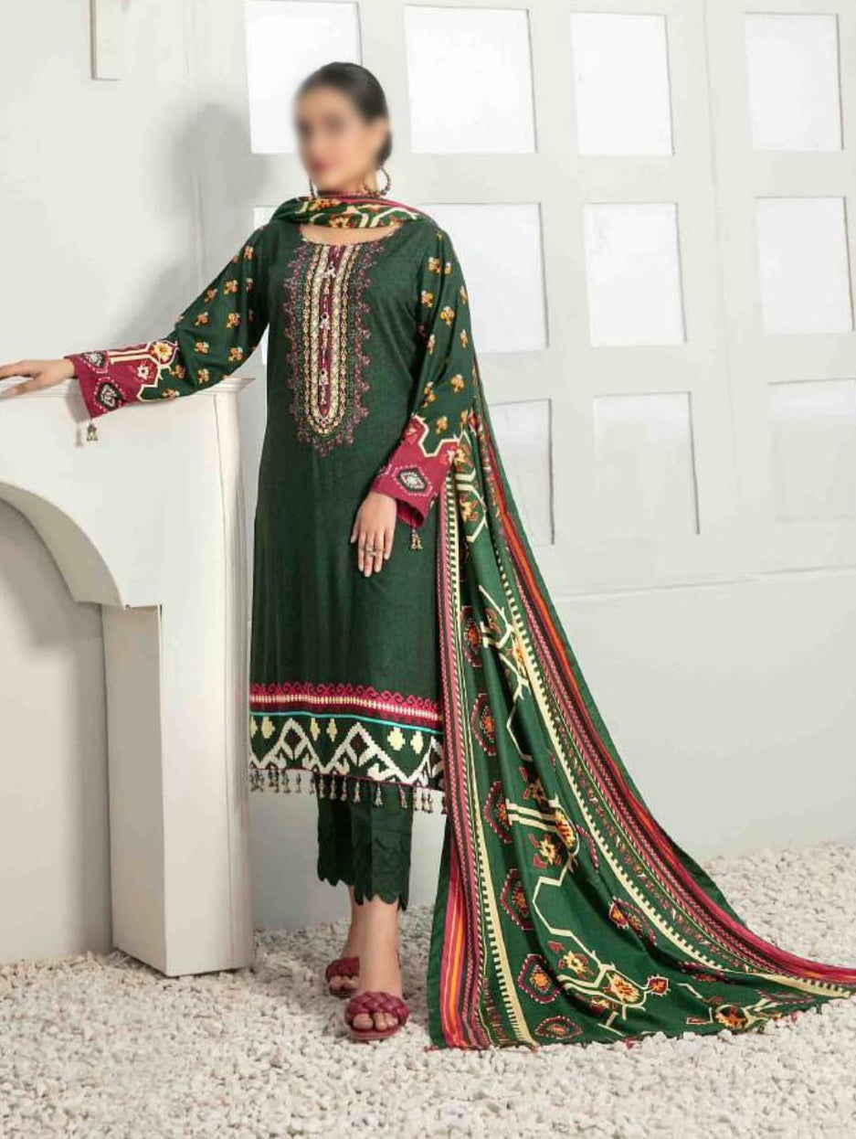 Seher by Tawakkal Unstitched 3 Piece Linen Collection'2022-S-7545-A