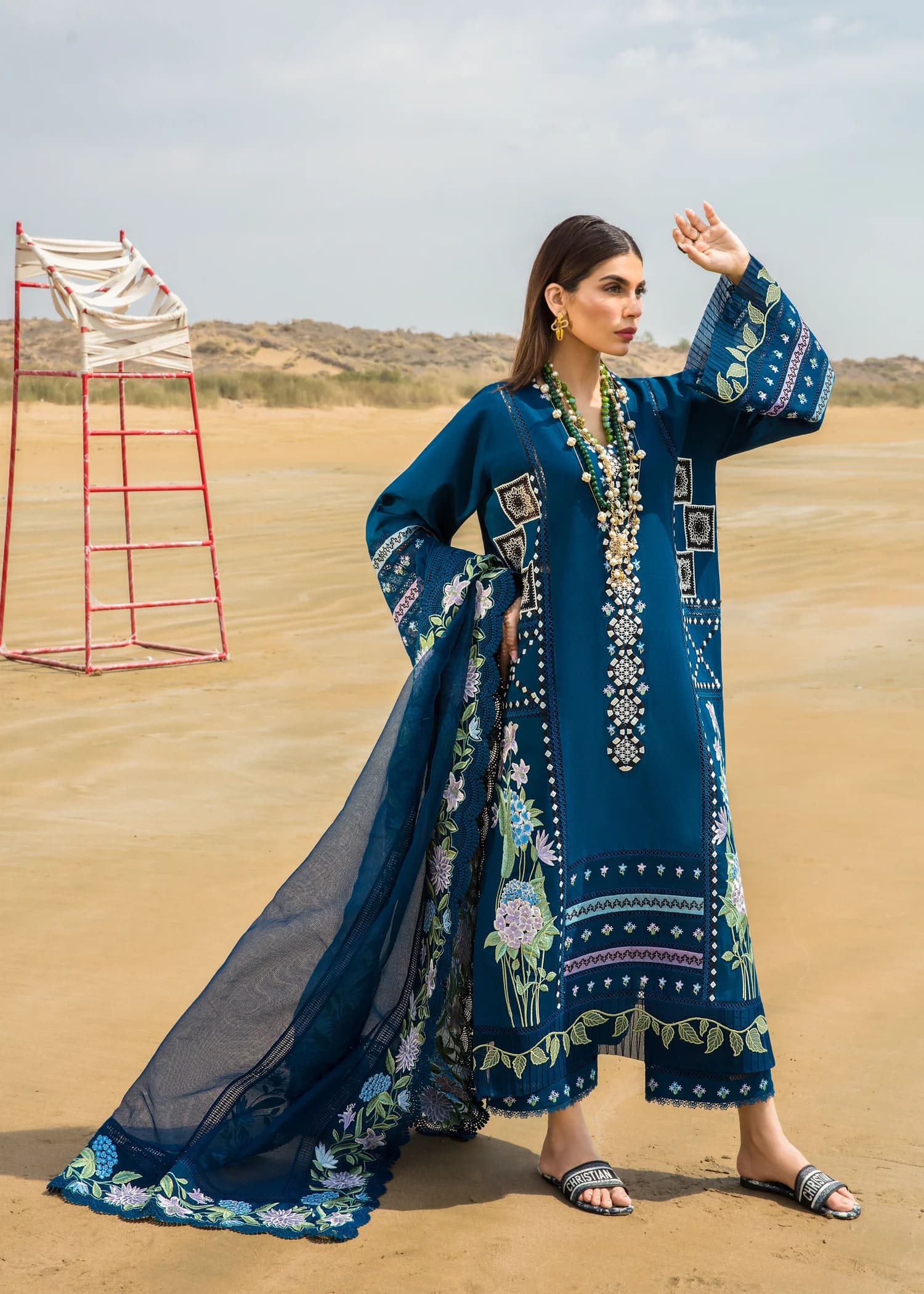 Crimson Unstitched 3 Piece Eid Luxury Lawn Collection'2023-07-A-Bohemian Summer