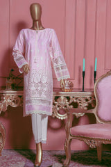 Sada Bahar Stitched Chikankari Dobby Self Cotton Kurti Collection'2022-DCK-17-Pink