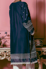 Sada Bahar Stitched Chikankari Dobby Self Cotton Kurti Collection'2022-DCK-22-Till Blue