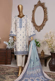 Hz Diamond Unstitched 3 Piece Digital Printed Kotrai Cotton Collection'2022-DKC-1201-B