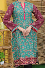 Rafia Stitched Printed Khaddar Shirts Collection'2021-DPKHK-05-Green