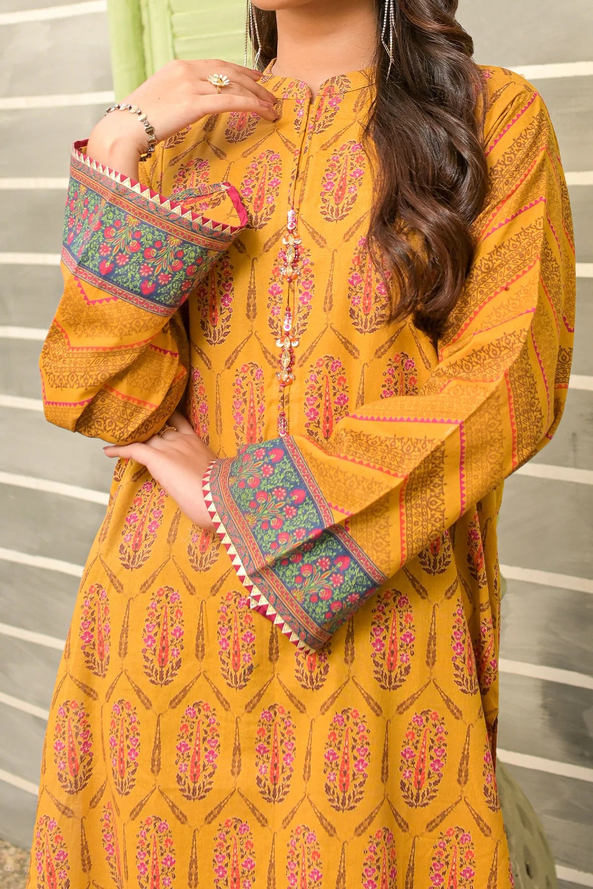 Rafia Khas Stitched Digital Printed Khaddar Shirt Collection'2022-DPKHK-23