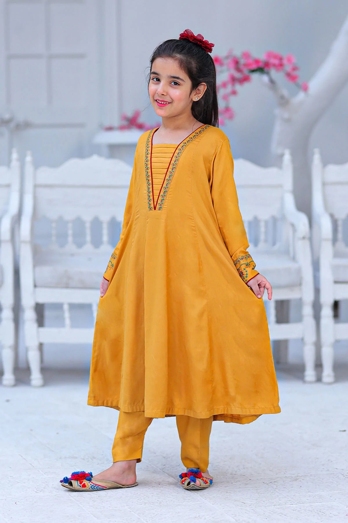 Rafia Khas Stitched Shirt Pret Linen Kids Collection'2022-DPLCH-93