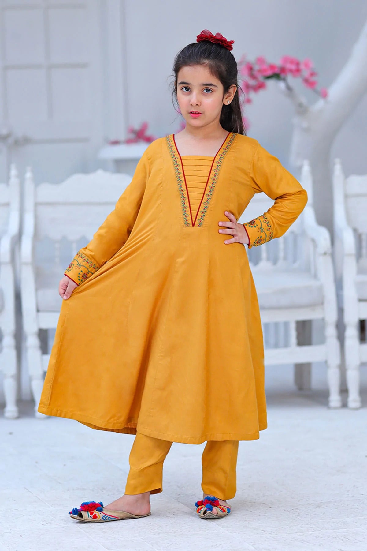 Rafia Khas Stitched Shirt Pret Linen Kids Collection'2022-DPLCH-93