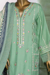 Bin Saeed Stitched 3 Piece Dhanak Winter Shawl Vol-02 Collection'2022-SM-040-Pista
