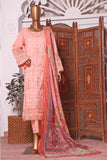 Bin Saeed Stitched 3 Piece Embroidered Chikankari Festive Vol-02 Collection'2022-DTS-03-Peach