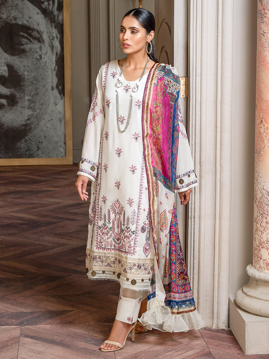 Zar e Gul by Zara Ali Unstitched 3 Piece Eid Festive Lawn Collection'2022-ZA-01-A