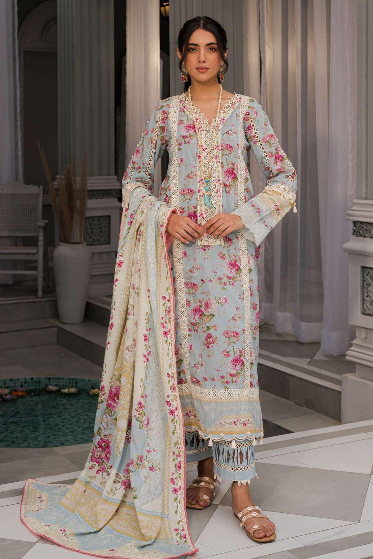 Elaf Prints Unstitched 3 Piece Printed Lawn Collection'2023-EPP-07-B