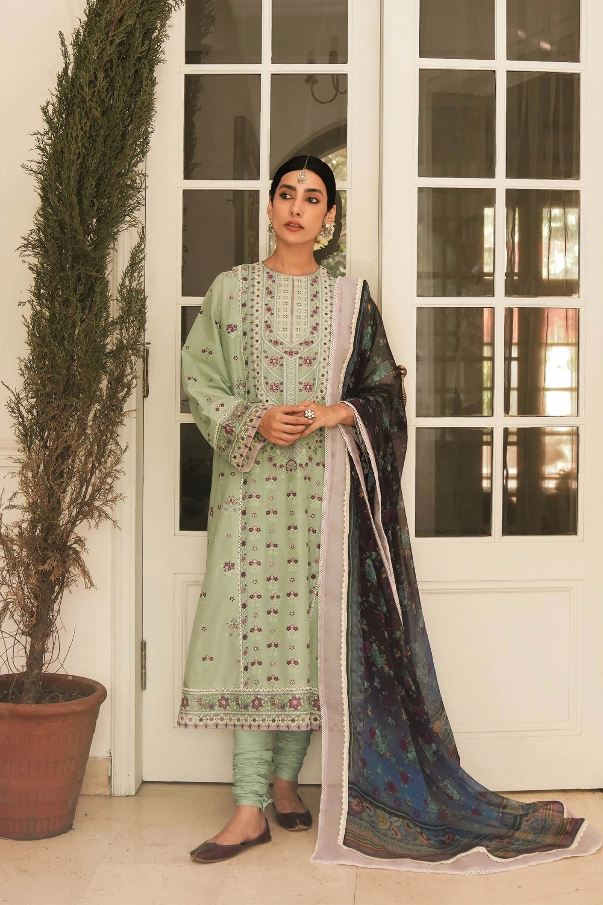 Zara Shahjahan Unstitched 3 Piece Eid Luxury Lawn Collection'2022-D22-Eraj-B