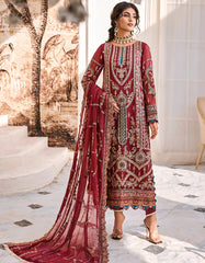 Eshaal by Emaan Adeel Unstitched 3 Piece Emb Organza Collection'2023-ESH-08