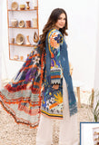 Florent Unstitched 3 Piece Embroidered Lawn Collection'2022-F-02-A