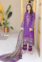 Florent Unstitched 3 Piece Embroidered Lawn Collection'2022-F-03-B
