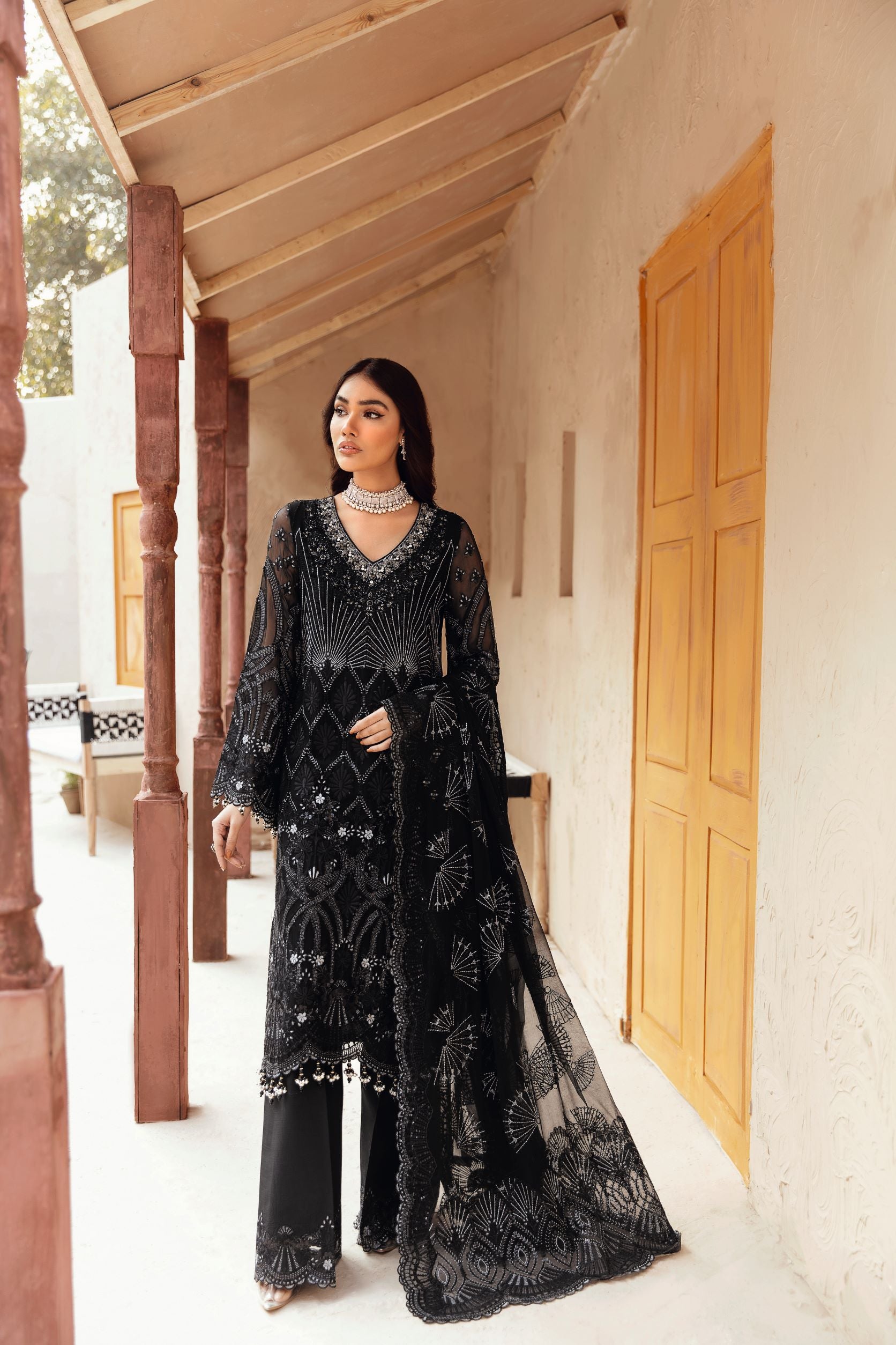Flossie Unstitched 3 Piece Executive Chiffon Collection’2022-FE-405