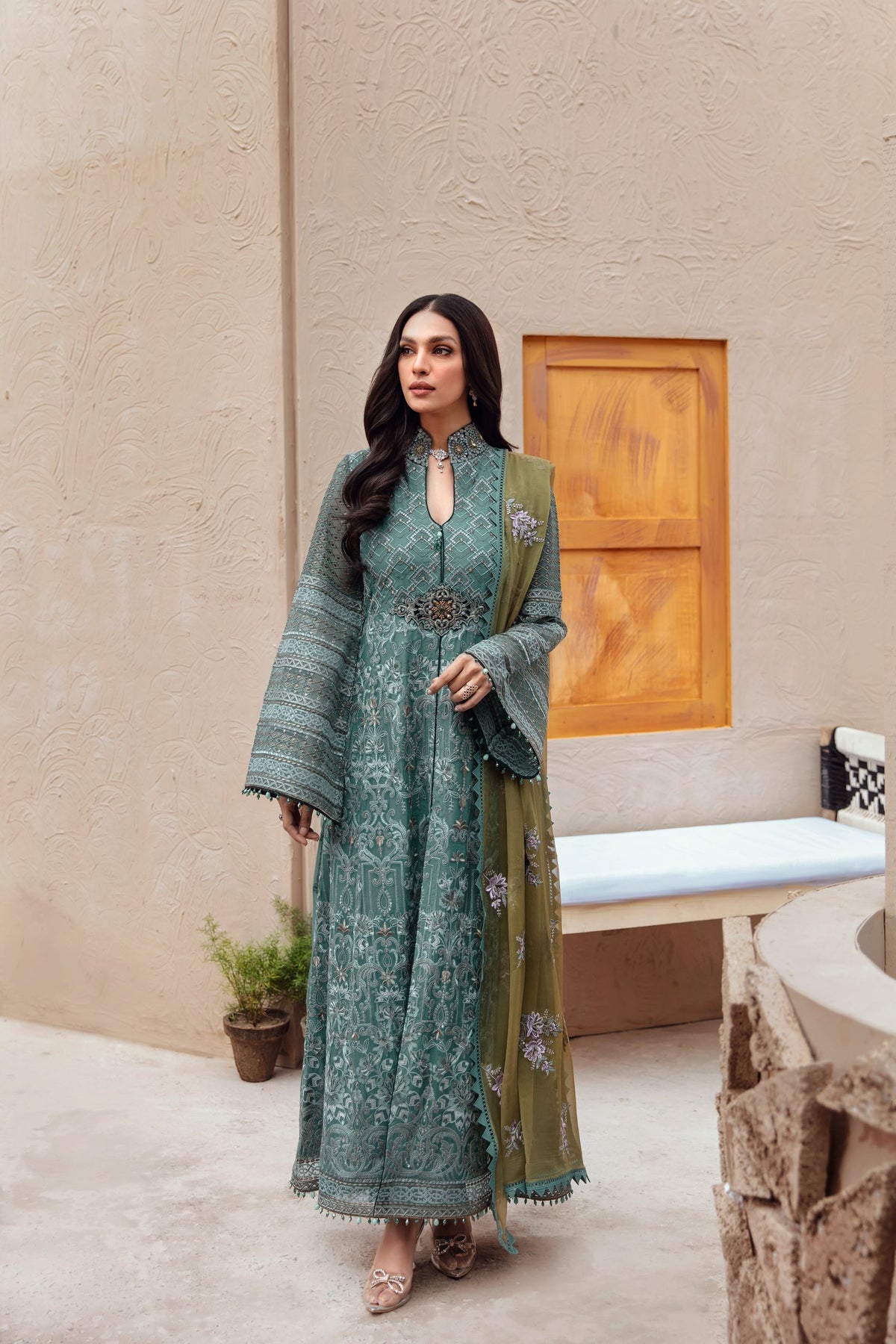 Flossie Unstitched 3 Piece Executive Chiffon Collection’2022-FE-409