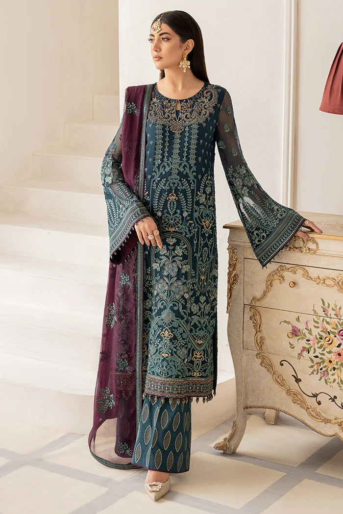 Flossie Executive Unstitched 3 Piece Chiffon Vol-06 Collection'2023-FE-601