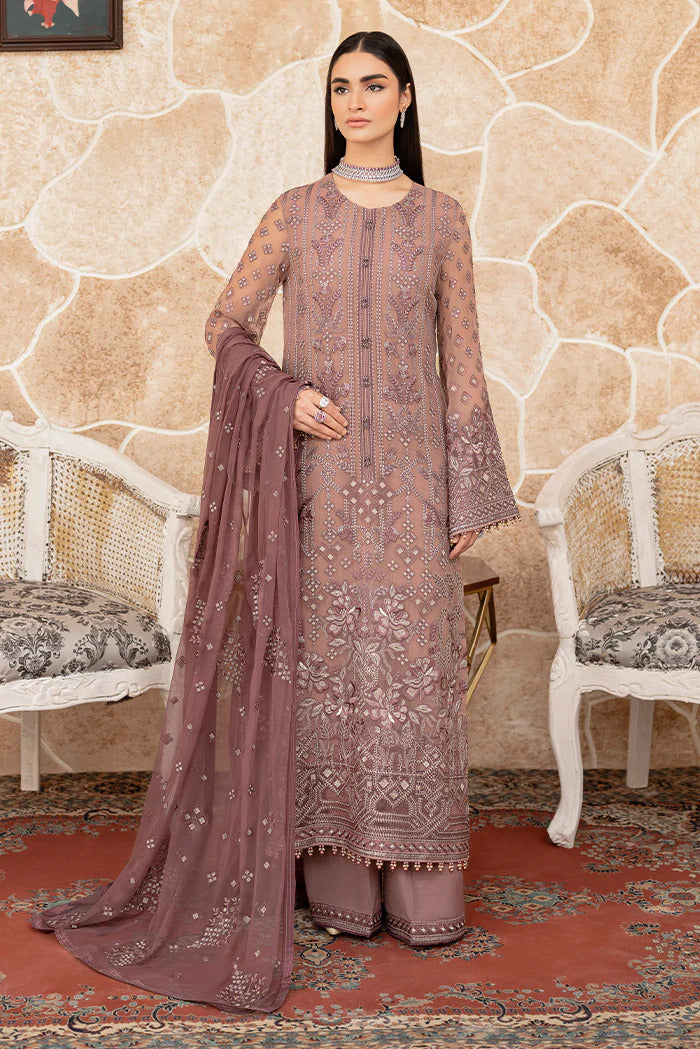 Flossie Executive Unstitched 3 Piece Chiffon Vol-06 Collection'2023-FE-610