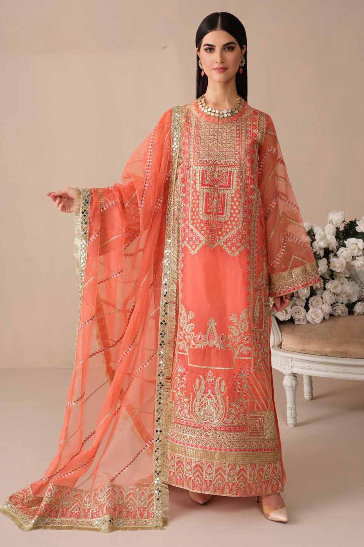 Noor jahan by Freesia Unstitched 3 Piece Premium Formal Collection'2022-FFD-0094