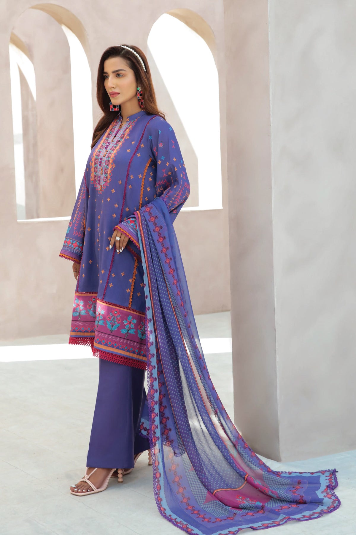 Every Day by Florent Unstitched 3 Piece Digital Printed Lawn Collection'2022-FL-06-A