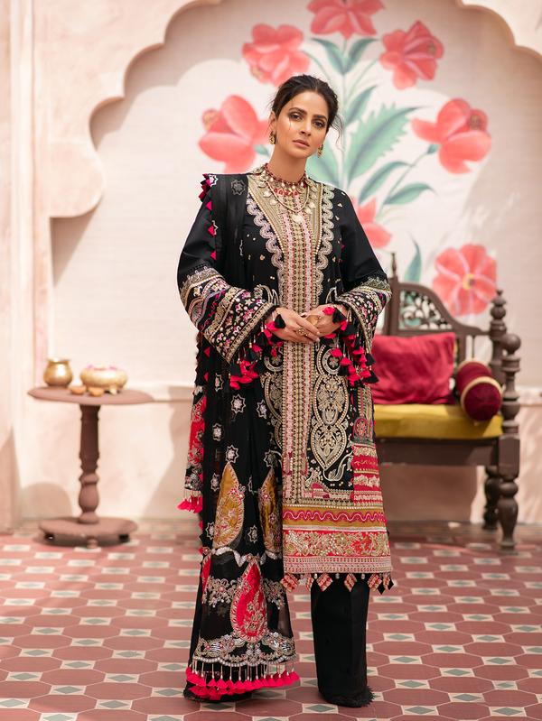 Maryam Hussain Unstitched Luxury Festive Lawn Collection'2021-D-05-Jahanara