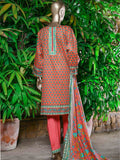 Bin Saeed Stitched 3 Piece Embroidered Lawn Collection’2021-FR-506-Peach