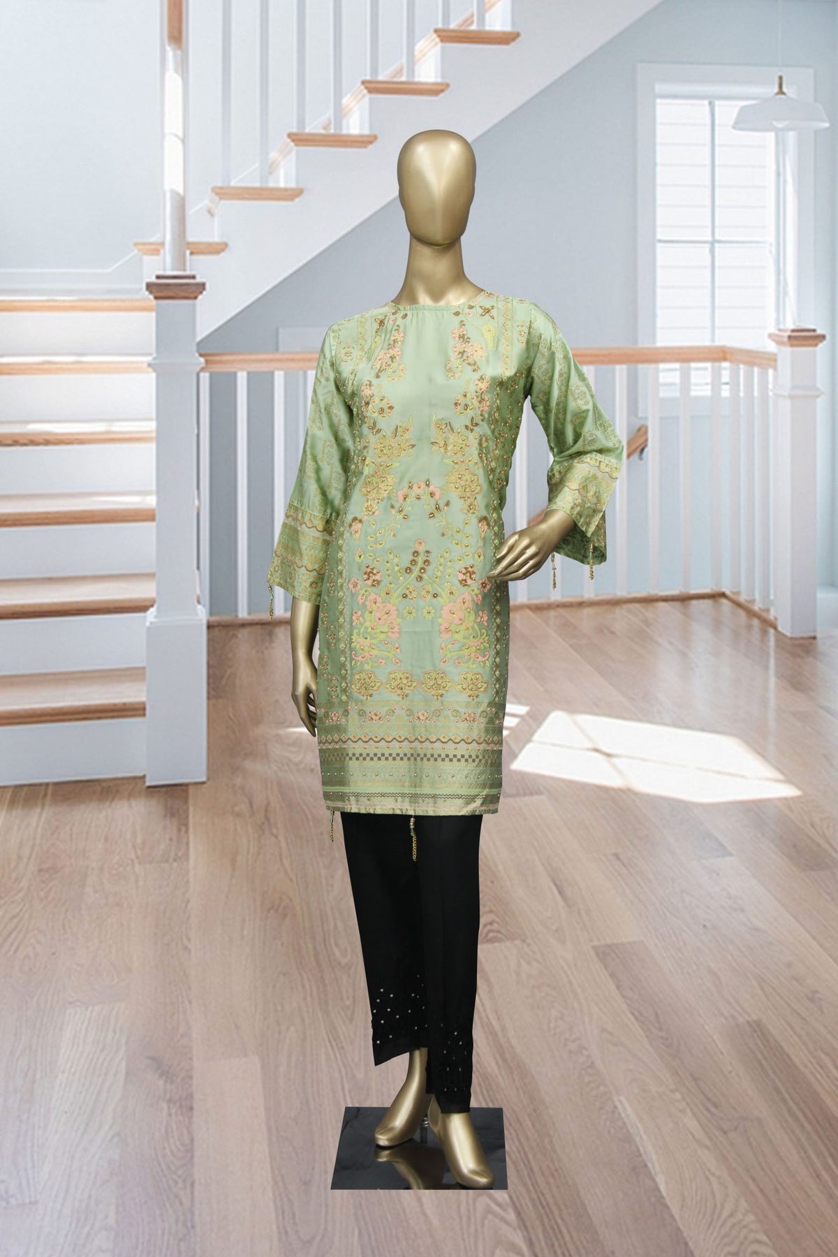 Bin Saeed Printed Tunic Silk Stitched Kurti Vol-18 Collection’2021-FSB-0015-Pista