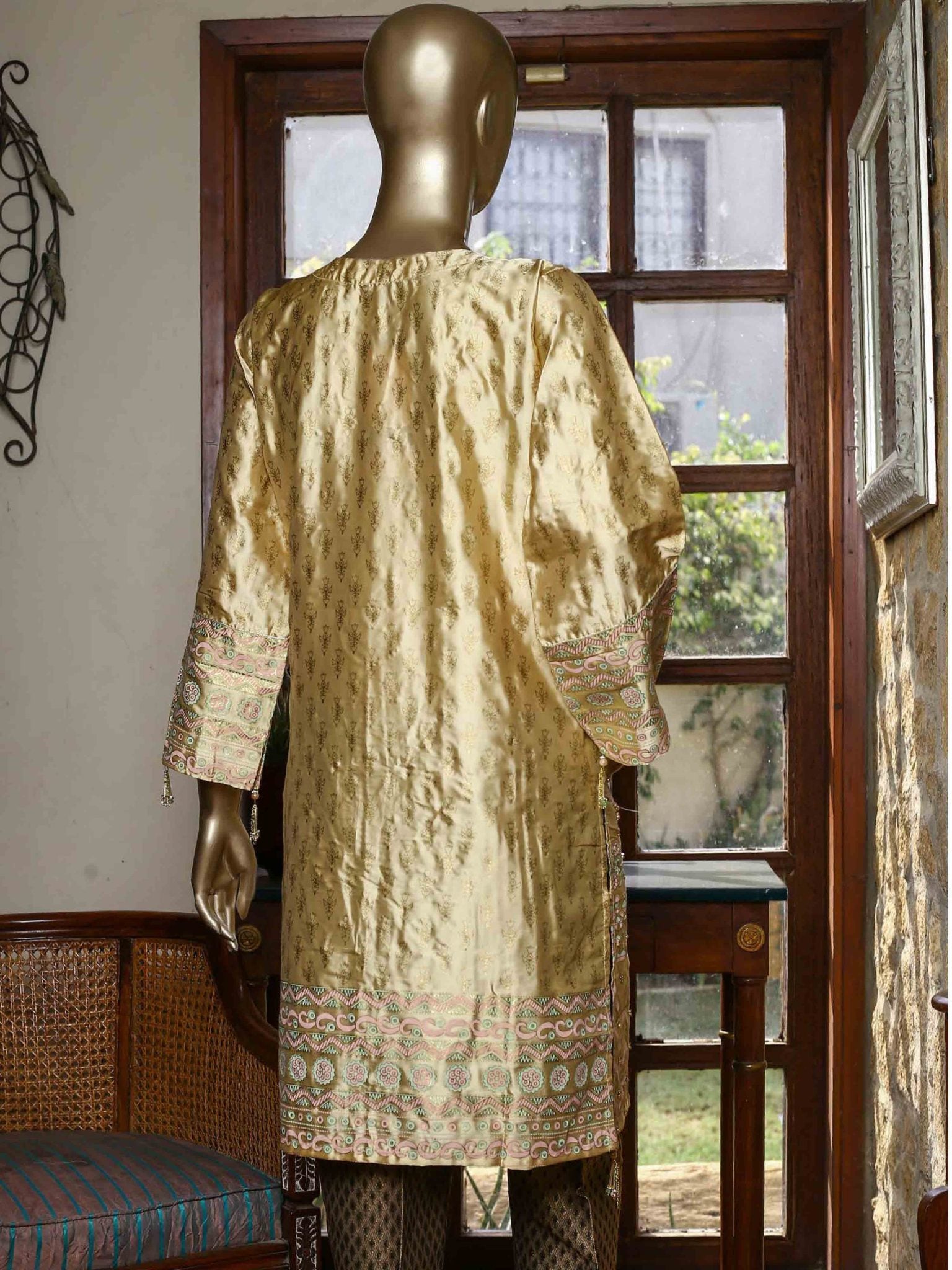 Bin Saeed Printed Tunic Silk Stitched Kurti Vol-18 Collection’2021-FSB-0020-Fawn