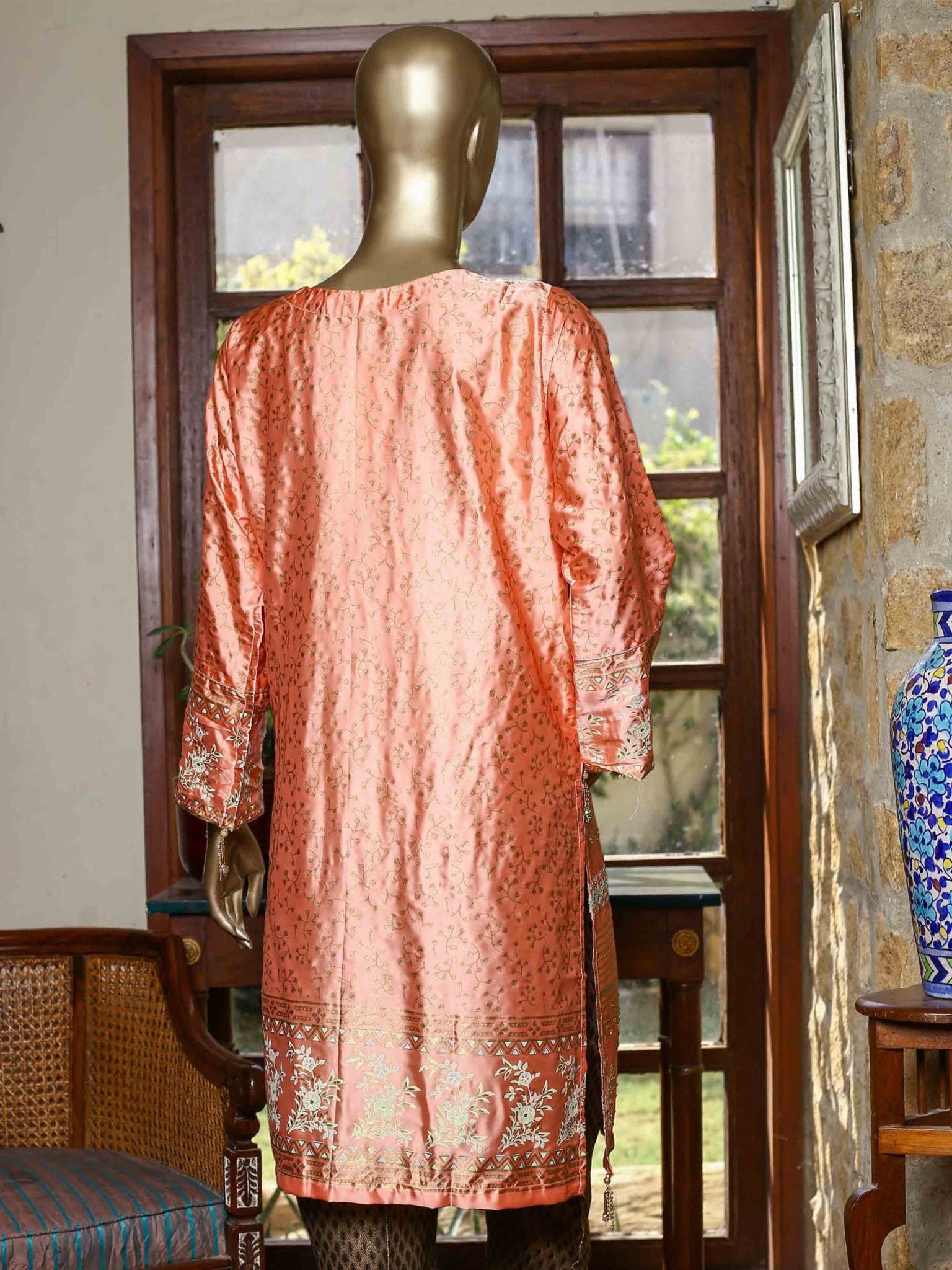 Bin Saeed Printed Tunic Silk Stitched Kurti Vol-18 Collection’2021-FSB-0022-Pink