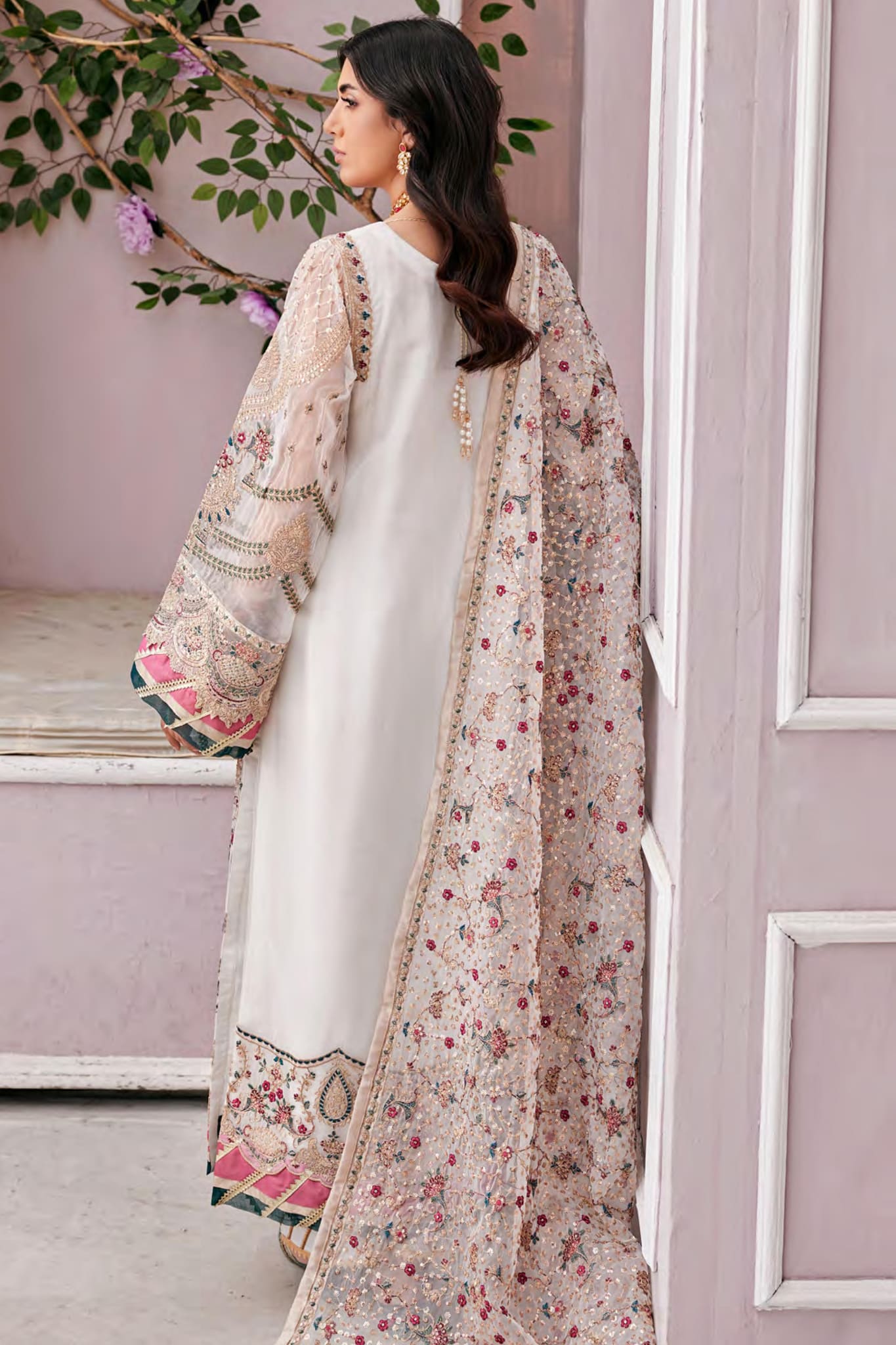 Emaan Adeel Unstitched 3 Piece Chiffon Eid Festive Collection'2023-FT-04