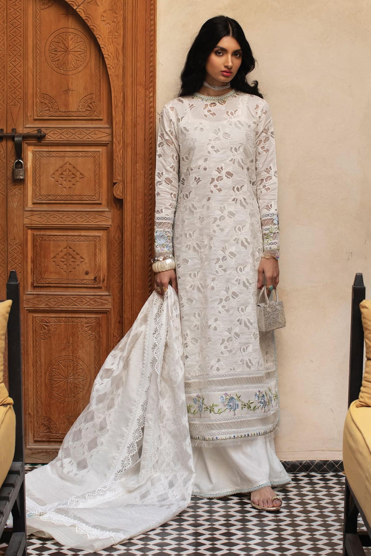 Kesh by Farah Talib Aziz Unstitched 3 Piece Luxury Lawn Collection'2023-FTA-06