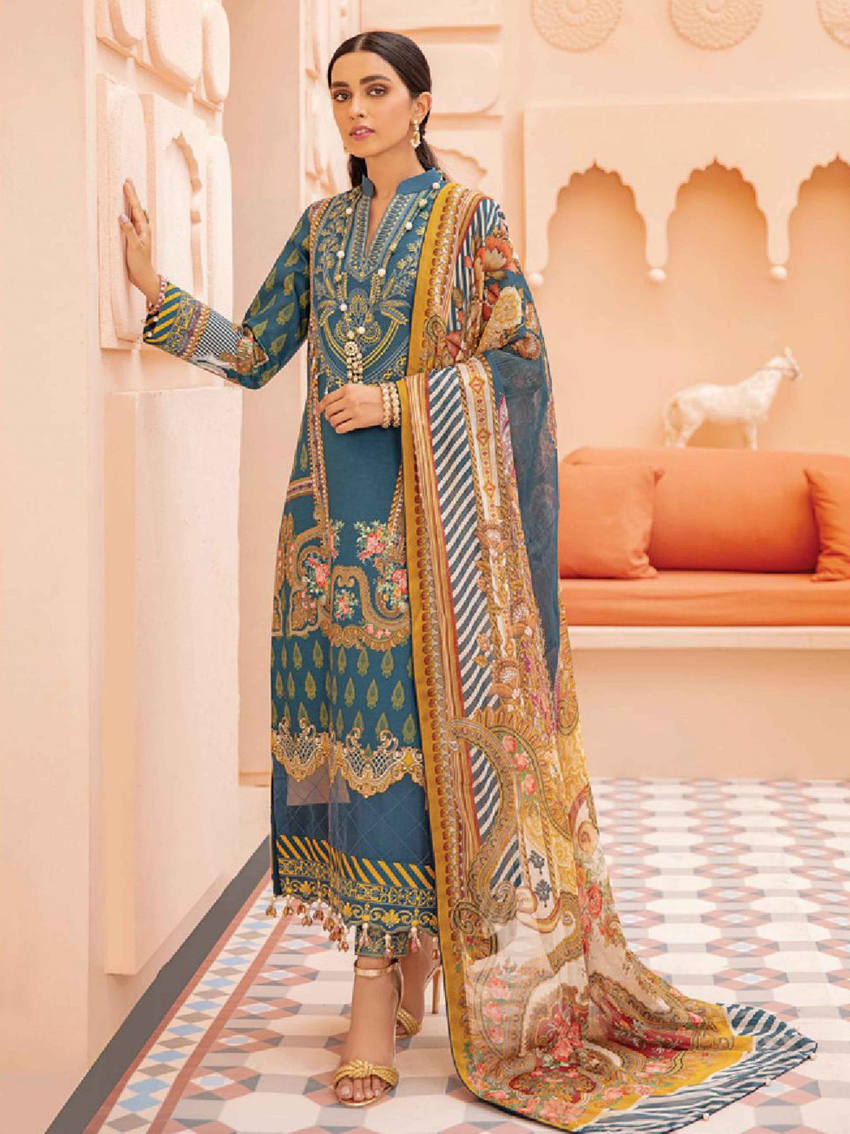 Gulaal Unstitched 3 Piece Lawn Vol-02 Collection'2021-GL-02-Nudrat