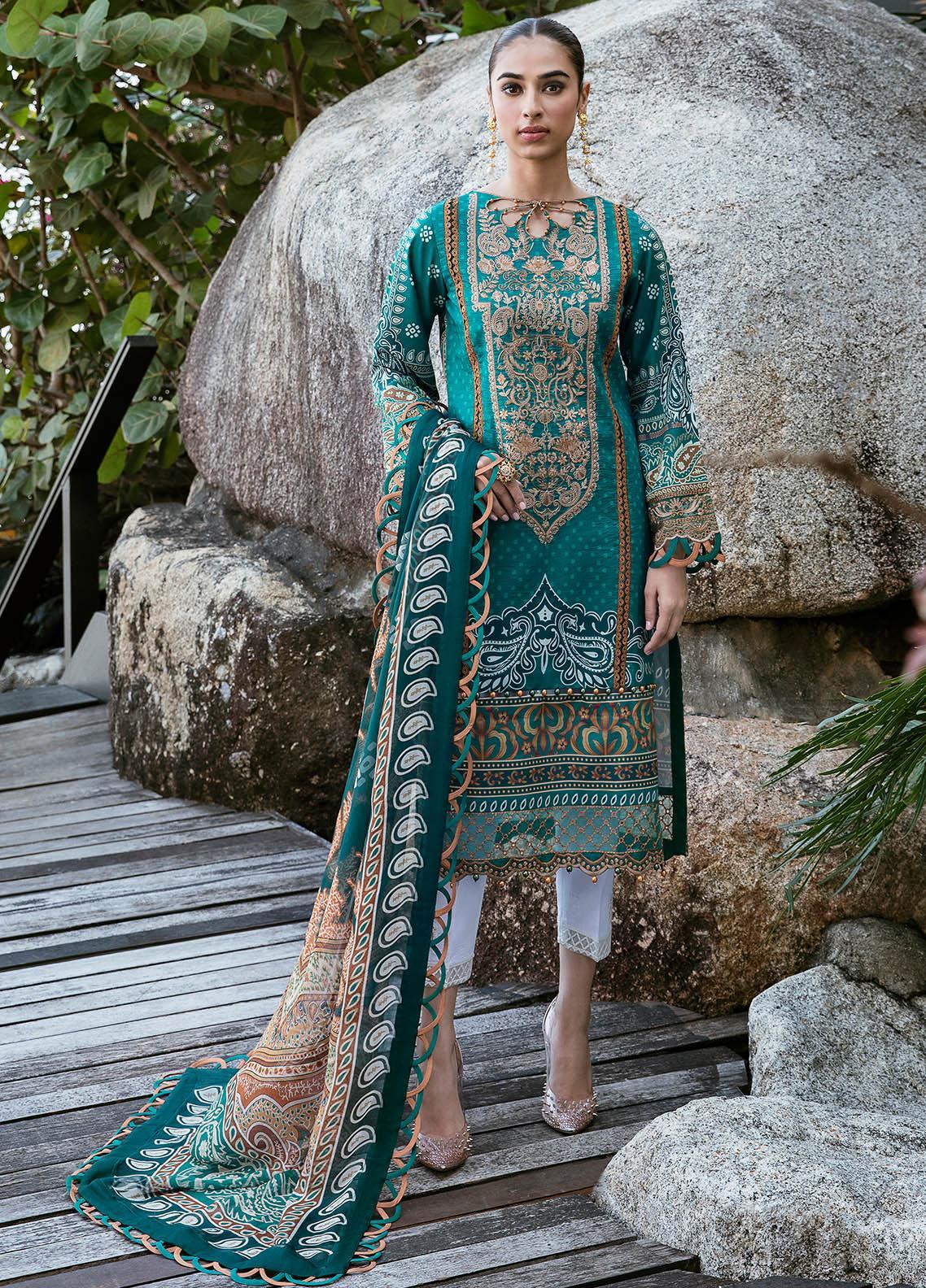 Gulaal Unstitched 3 Piece Embroidered Lawn Vol-01 Collection'2023-07-Neena