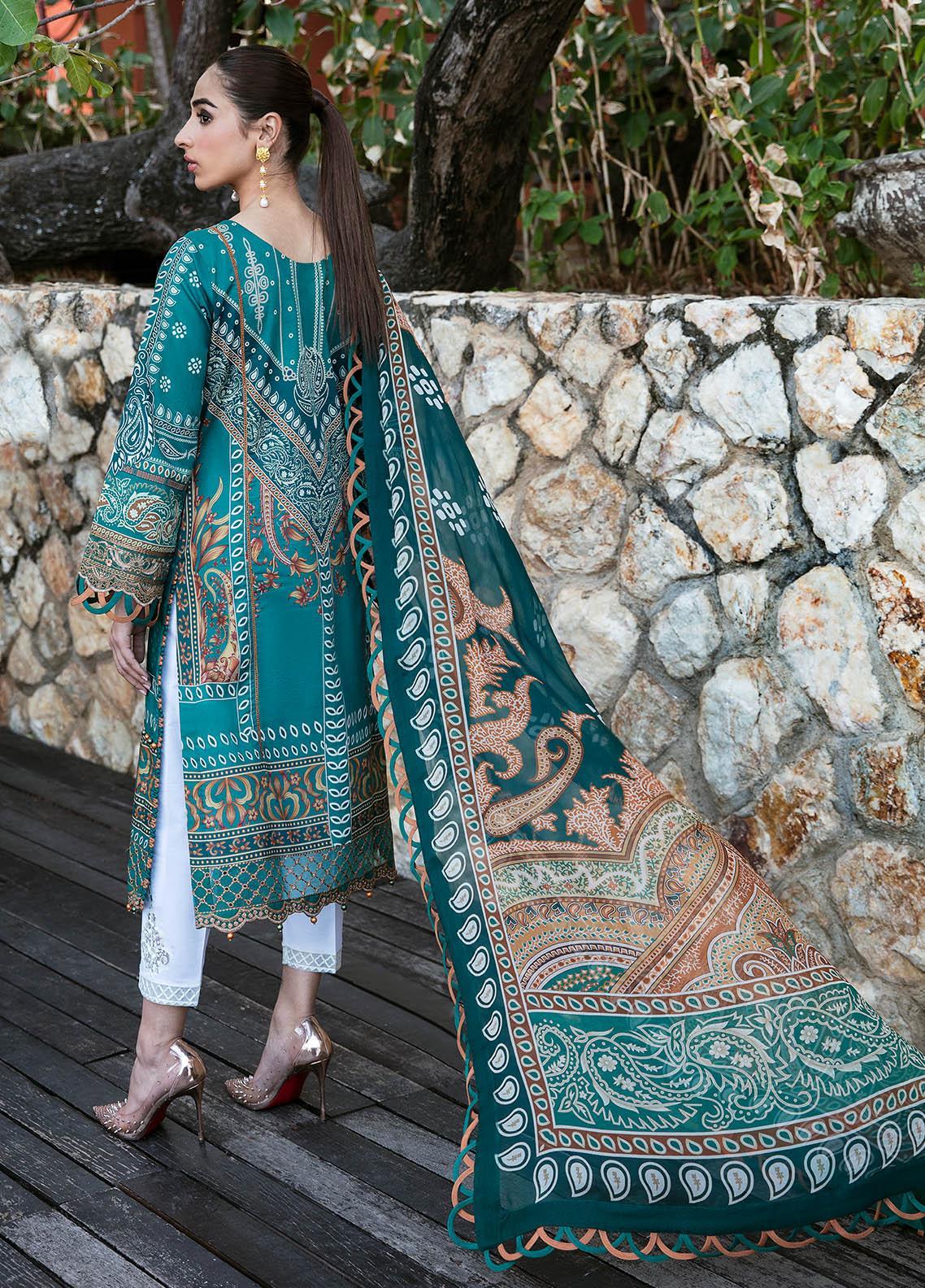 Gulaal Unstitched 3 Piece Embroidered Lawn Vol-01 Collection'2023-07-Neena