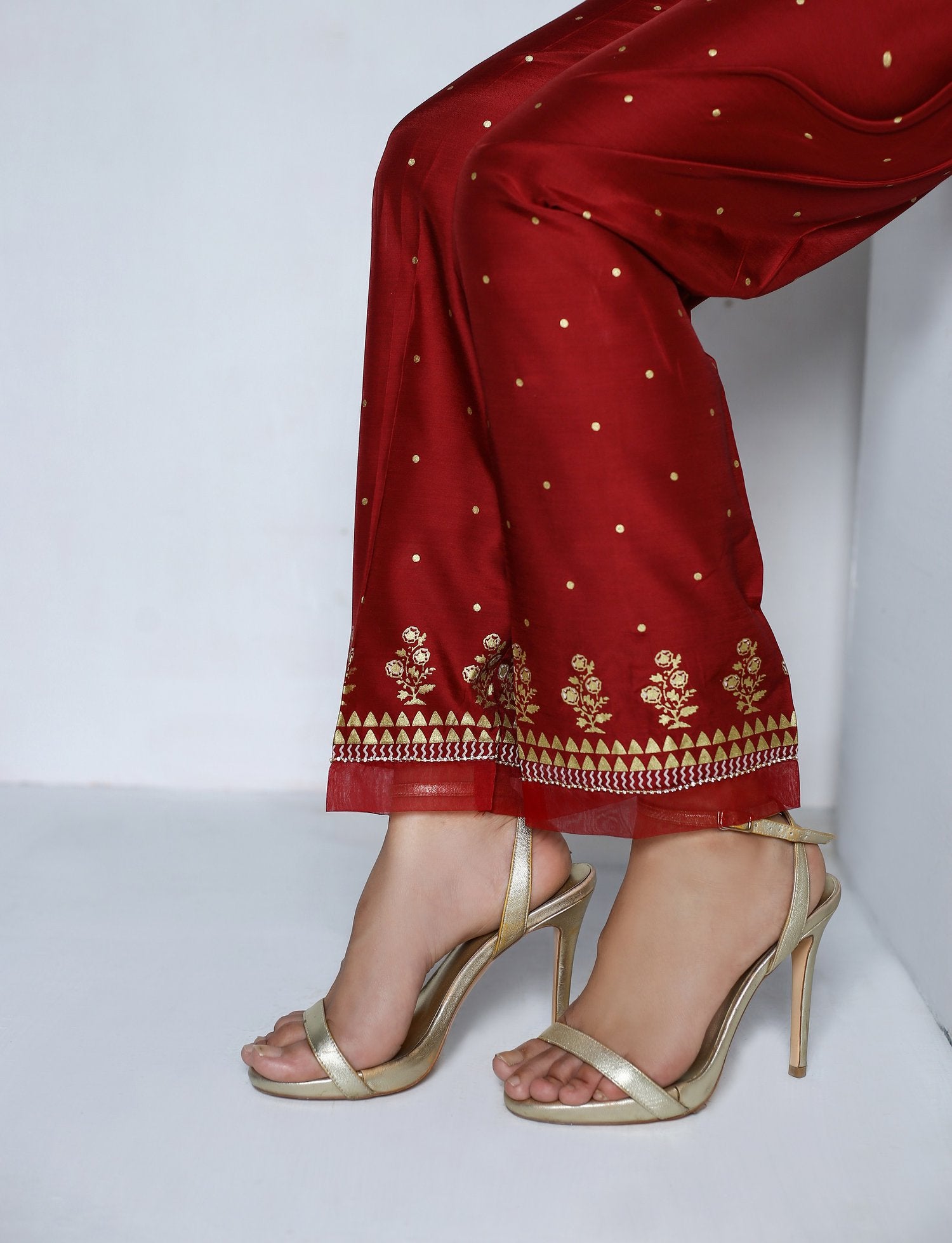 Razmin by Sada Bahar Stitched Trouser Vol-12 Collection'2021-GP-01-Red