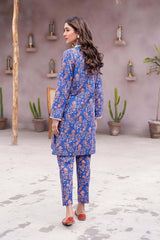 Hey Day by Esra Stitched 2 Piece Summer Printed Lawn Collection'2023-HD-03-Blue