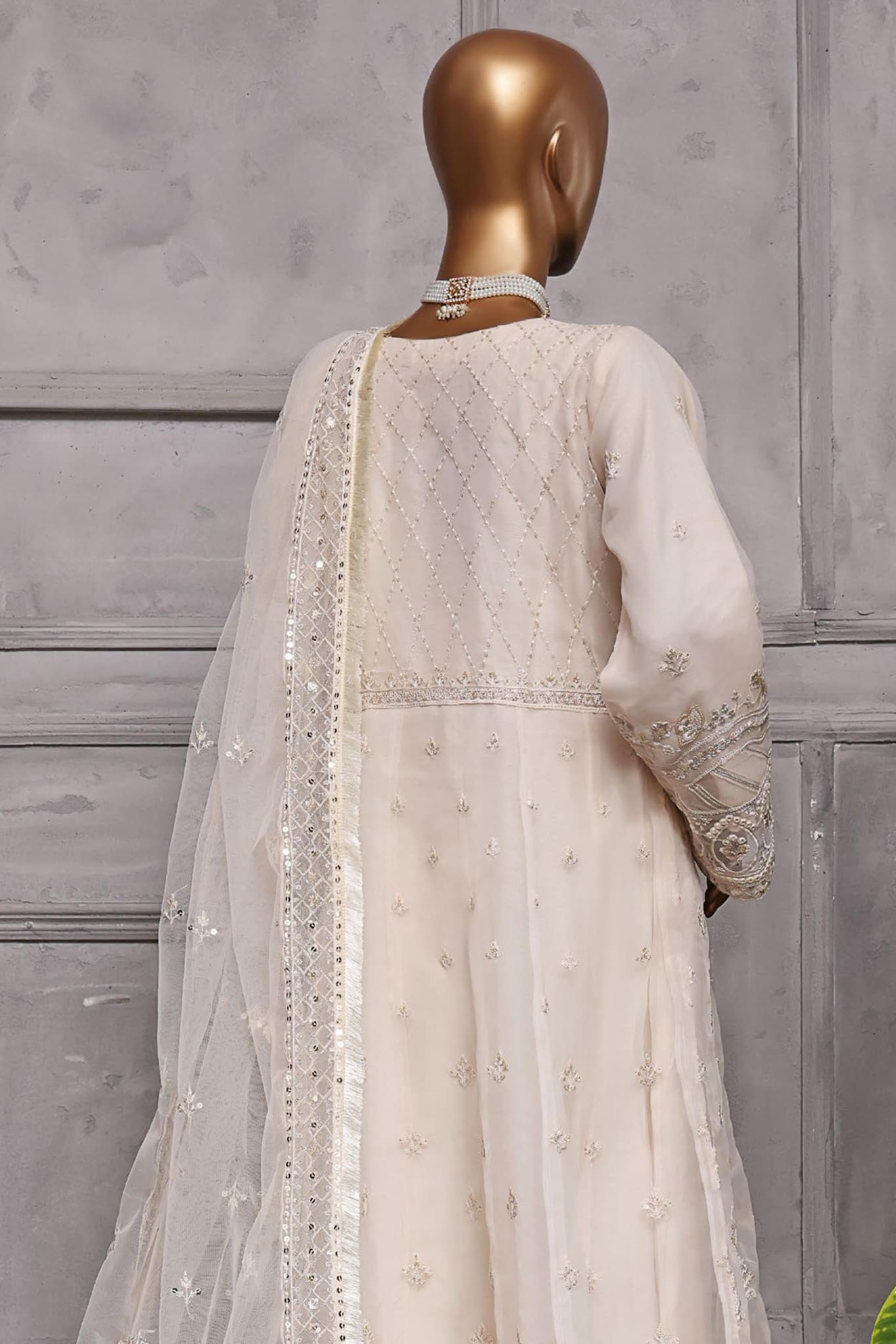 Sada Bahar Stitched 2 Piece Festive Formal Collection'2022-HP-16-Cream