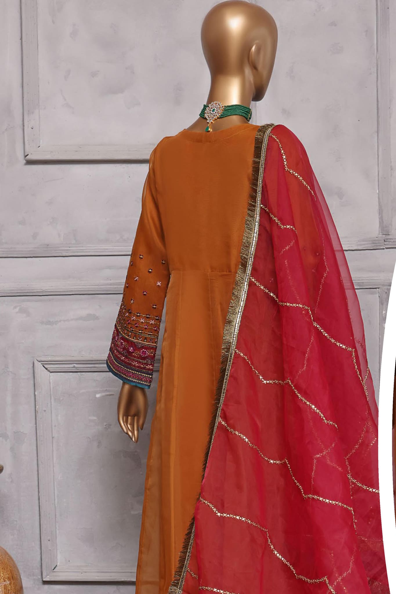 Sada Bahar Stitched 2 Piece Festive Formal Collection'2022-HP-17-Rust